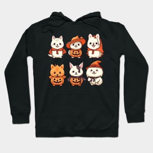 Six kawaii dogs Hoodie